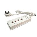 Addon Technology ADDSC400 4 Port USB Smart Charger with UK Power Adapter